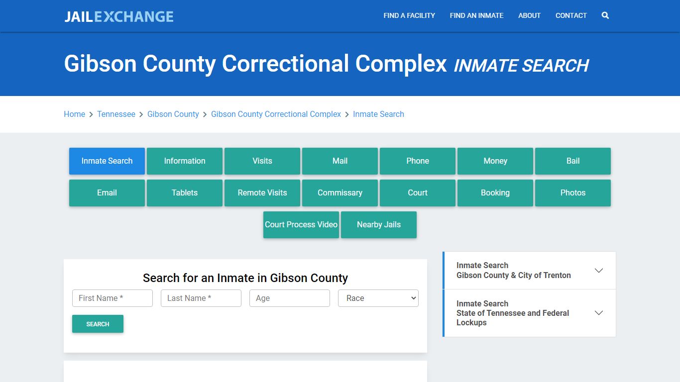 Gibson County Correctional Complex Inmate Search - Jail Exchange